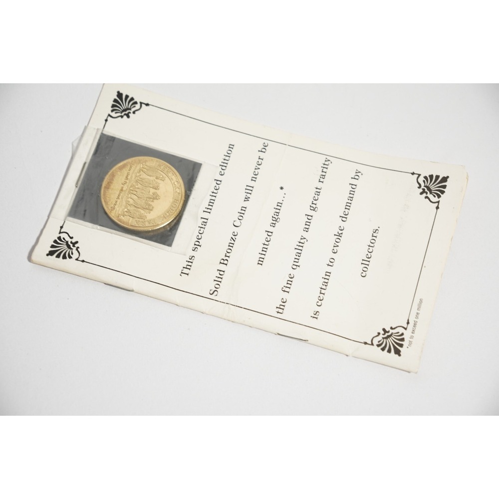Man O' War "Big Red" Limited Edition Solid Bronze Coin, Charleston Mint